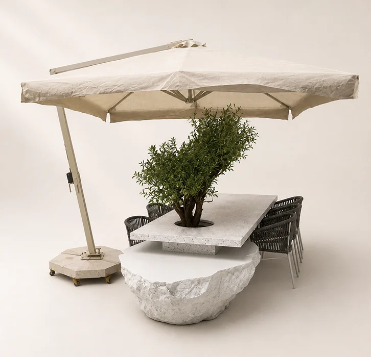 Rock dining table