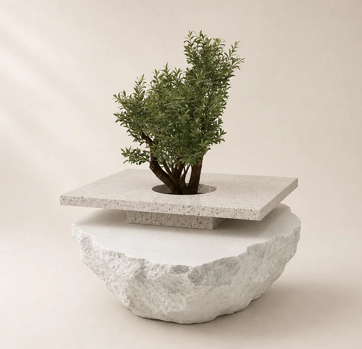 Rock dining table