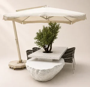 Rock dining table
